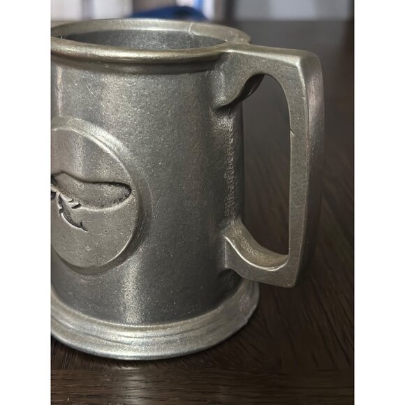 Vintage Pewter Whale Tankard Mug With Handle - Picture 3 of 7